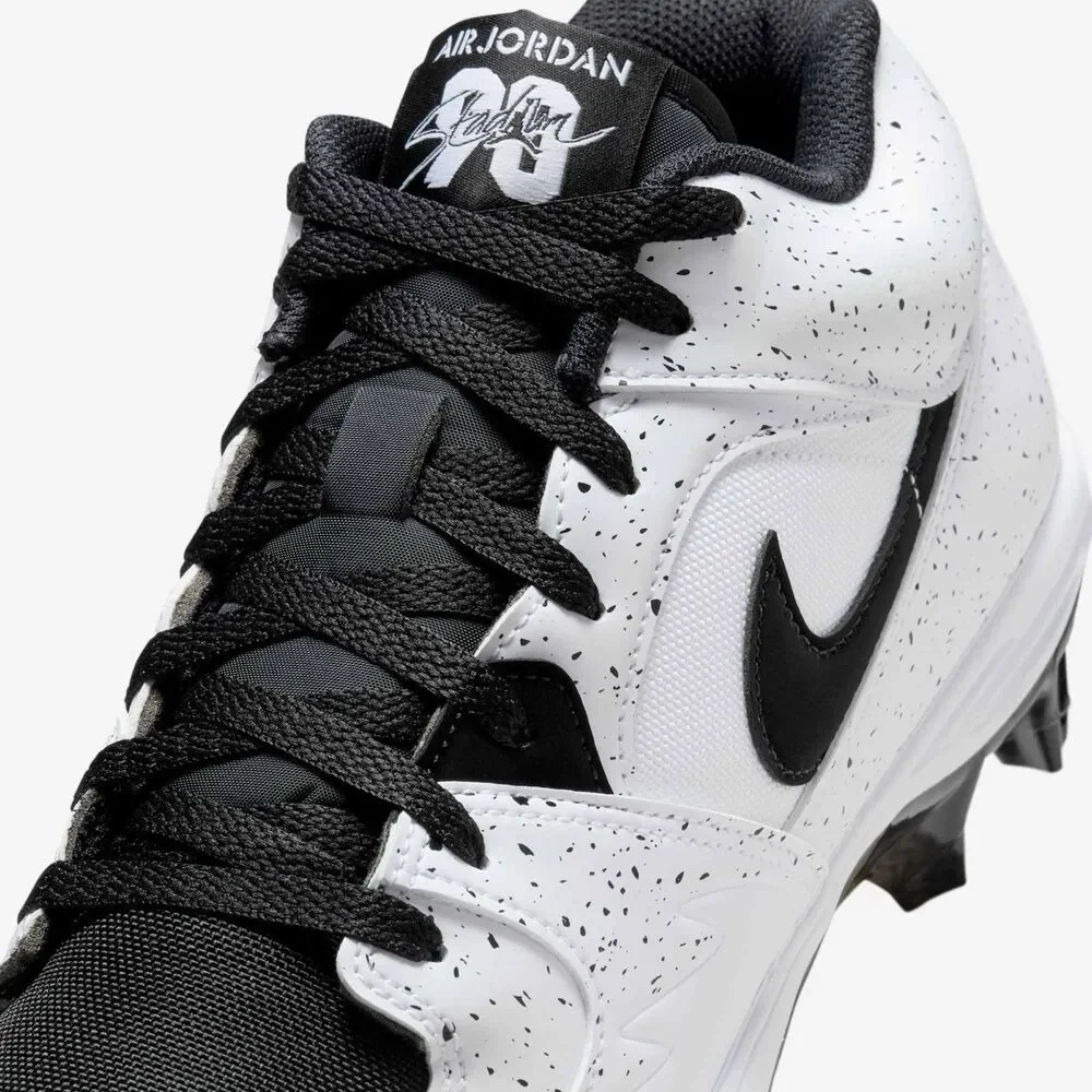 Air Jordan Stadium 90 Low TD White Black Football Cleats